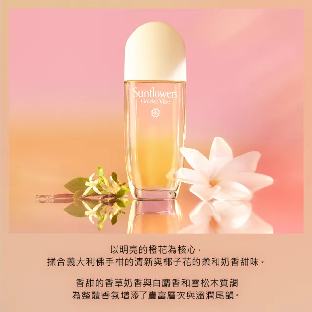 【伊麗莎白雅頓】官方直營 SUNFLOWERS 陽光沙灘淡香水100ml(陽光花香調/淡香水)
