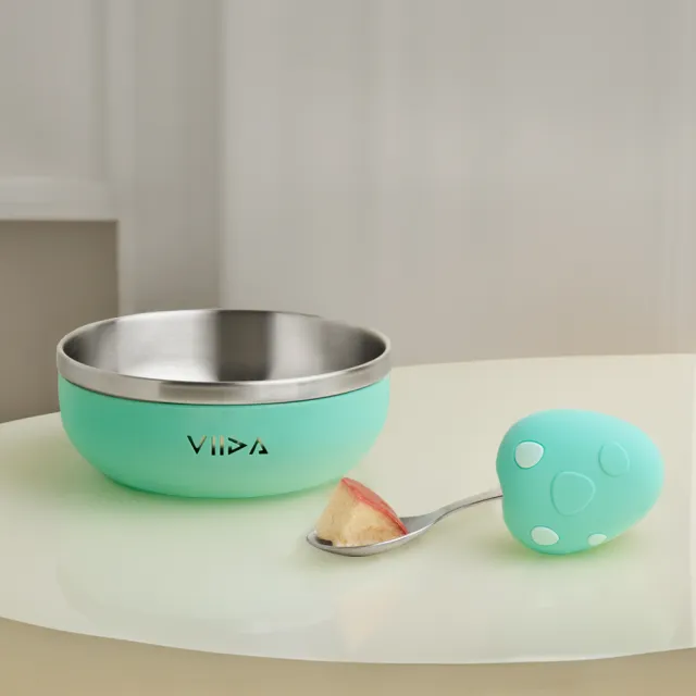 【VIIDA】Souffle 抗菌不鏽鋼學習湯匙(小兒發展專業治療師一致推薦學習餐具/寶寶餐具)