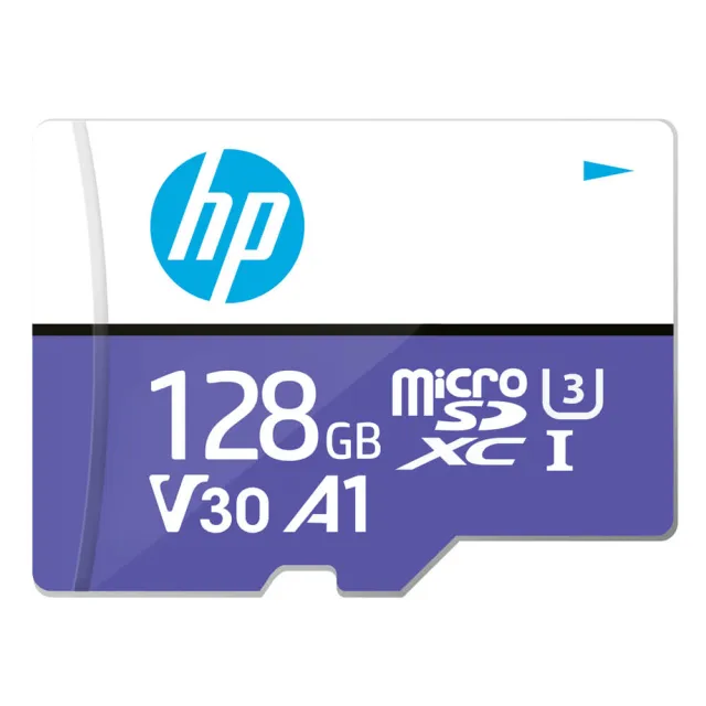 【HP 惠普】128GB 高速記憶卡 microSDXC A1 V30 UHS-I U3 附SD轉接卡(MX330)