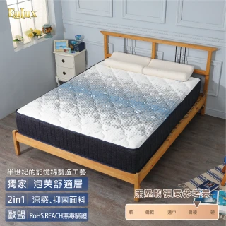 【Fulux 弗洛克】新秀星 標準雙人 記憶床墊(涼感紗/瑞士防螨布料/ISO認證)