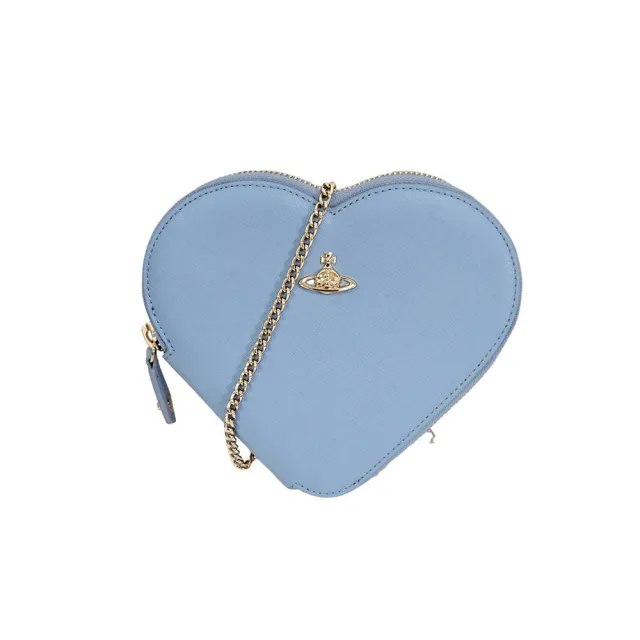 【Vivienne Westwood】Vivienne Westwood 薇薇安 心形 水藍色 造型包 附鏈子(贈原廠防塵袋紙袋)