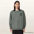 【ALLSAINTS】ORLANDO 純棉寬鬆LOGO長袖衛衣-綠 M058NB(寬鬆版型)