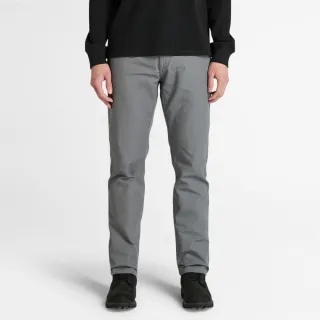 【Timberland 官方旗艦】男款灰色帆布長褲(A6BZM033)