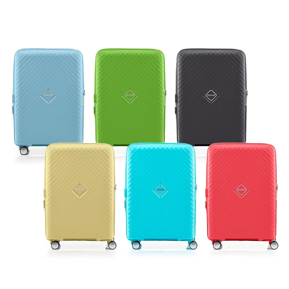 【AMERICAN TOURISTER 美國旅行者】24吋 SQUASEM 可擴充大容量防盜拉鍊輕量PP避震輪行李箱(多色可選)