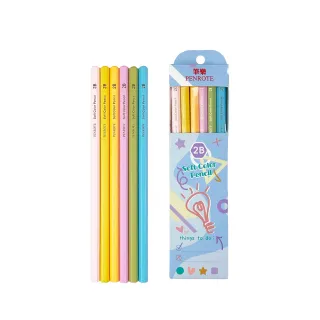 【PENROTE 筆樂】柔彩六角2B鉛筆(鉛筆、2B、六角鉛筆、文具用品、辦公用品)