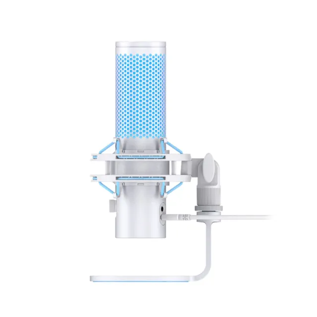 【HyperX】QuadCast 2 - USB 電競麥克風 雪白藍光色(AN1D9AA)