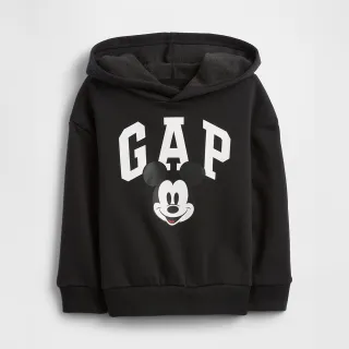 【GAP】男幼童裝 Gap x Disney迪士尼聯名 Logo印花帽T-黑色(767414)