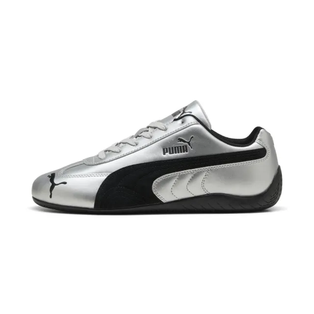 【PUMA官方旗艦】Speedcat Metallic 賽車運動鞋 男女共同 40368901(男鞋 女鞋 休閒鞋 賽車鞋 薄底鞋 銀色)