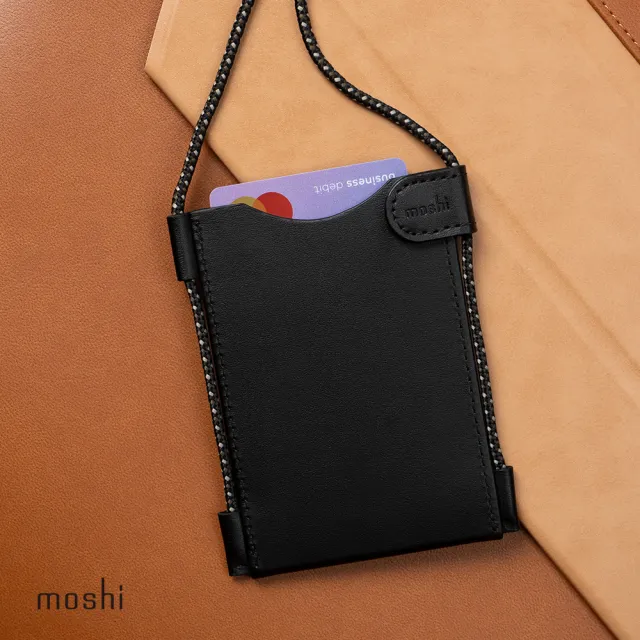 【moshi】雙卡直橫兩用掛繩證件套