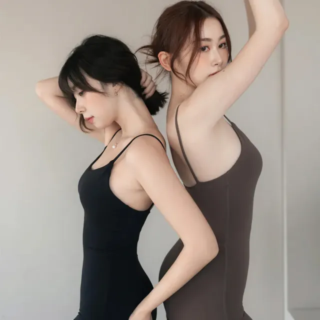 【SeasonsBikini】運動連身瑜珈褲裝-B1023(休閒質感運動連身彈性瑜珈褲裝)