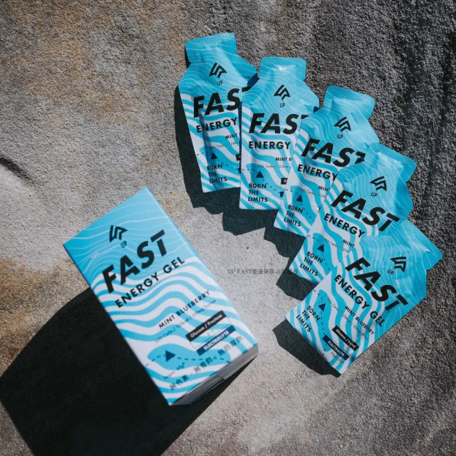 【UP Sports】UP FAST 能量果膠-沁涼藍莓風味45g*10包