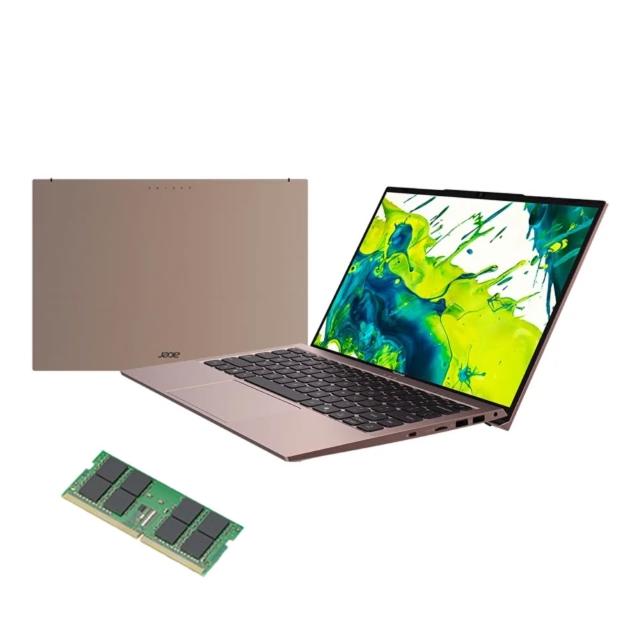 【Acer】升級16G★14吋Core 5效能輕薄筆電-金(Aspire Lite/AL14-52M-5461/Core 5-120U/8G/512G/W11)