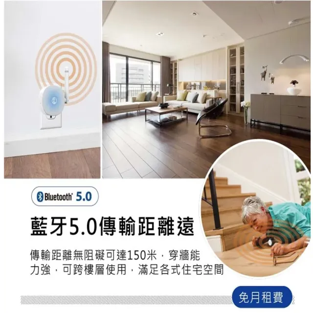 【AEIGO Max 安照小護士居家型 XC-8000】最新藍芽5.0 跌倒偵測緊急求救警報器(跌倒)