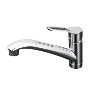 【KVK】日製保固三年 廚房用 NSF花灑 伸縮式 單槍龍頭(KM5031T-5 全台免運不含安裝 幸福居家e購網龍頭)