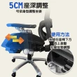 【G+ 居家】人體工學8D萬向軟扶手電腦椅大平腳架(會議椅/辦公椅/高背椅/升降椅/電競椅/透氣網布椅)