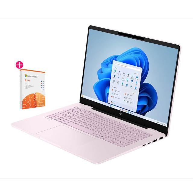 【HP 惠普】M365★14吋 Core 5-210H高效軍規OLED筆電(OmniBook 7 14-fs0051TU/16G/1T SSD/W11/閨蜜粉)