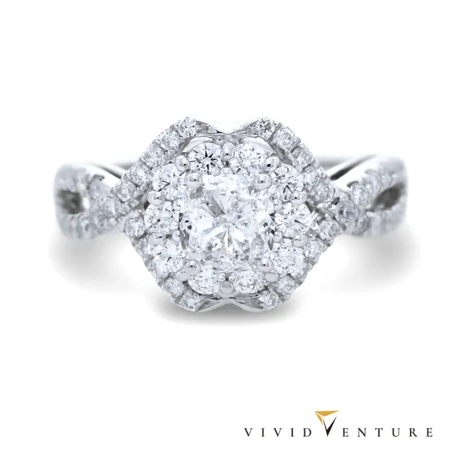 【Vividventure 亞帝芬奇】鉑金 GIA 1克拉 FSI2 天然鑽石 真鑽 戒指 閃耀輝映