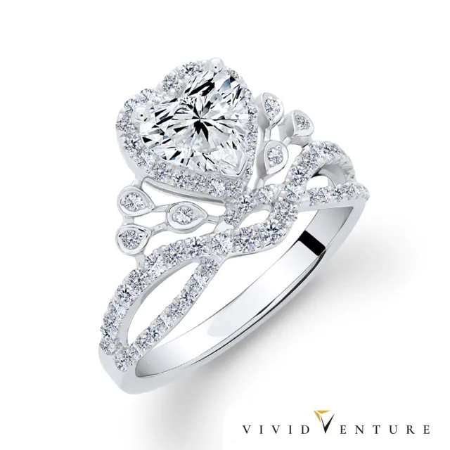 【Vividventure 亞帝芬奇】鉑金 GIA 1克拉 FSI2 2VG 天然鑽石 真鑽 戒指 皇后冠冕