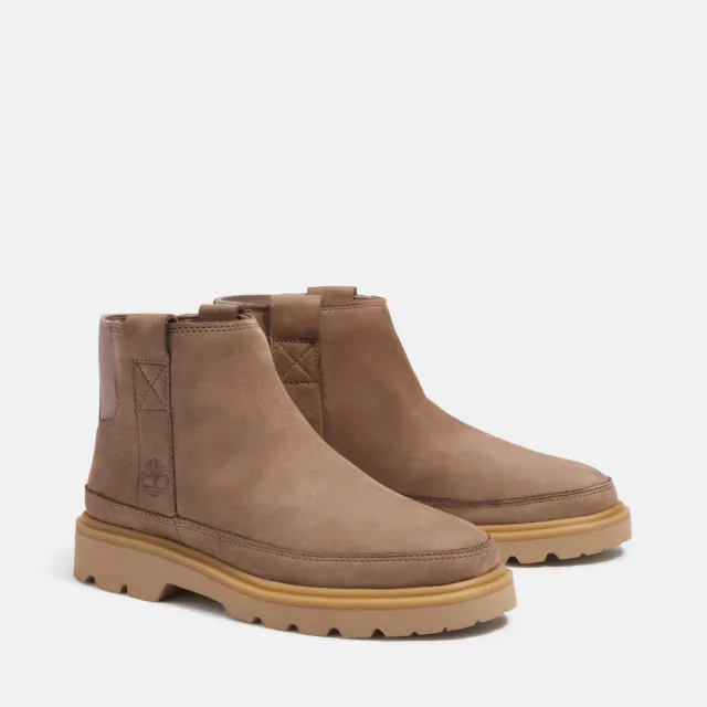 【Timberland】女款灰褐色休閒便靴(A43V8EN5)