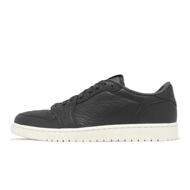 【NIKE 耐吉】休閒鞋 Air Jordan 1 Retro Low NS 男鞋 黑 無勾 荔枝皮 復刻 AJ1(848775-005)