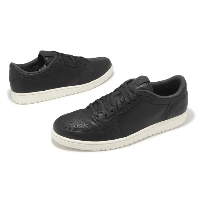【NIKE 耐吉】休閒鞋 Air Jordan 1 Retro Low NS 男鞋 黑 無勾 荔枝皮 復刻 AJ1(848775-005)