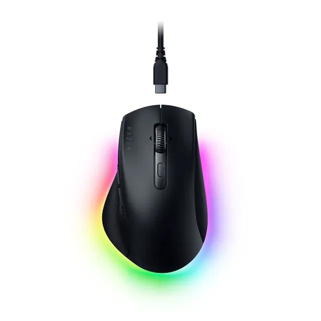 【Razer 雷蛇】Pro Click V2 右手人體工學無線滑鼠(電競/AI/RGB/遊戲/創作)