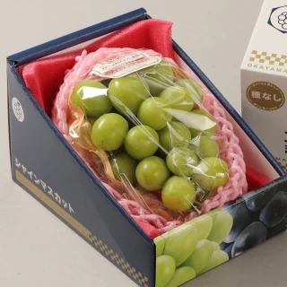 【RealShop】日本麝香葡萄大串淨重500-600gx1房/盒(綠無籽葡萄 真食材本舖 中秋禮盒)