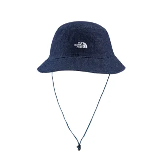 【The North Face】北面男女款藍色可調節可拆卸帽帶漁夫帽｜8CGJAL7