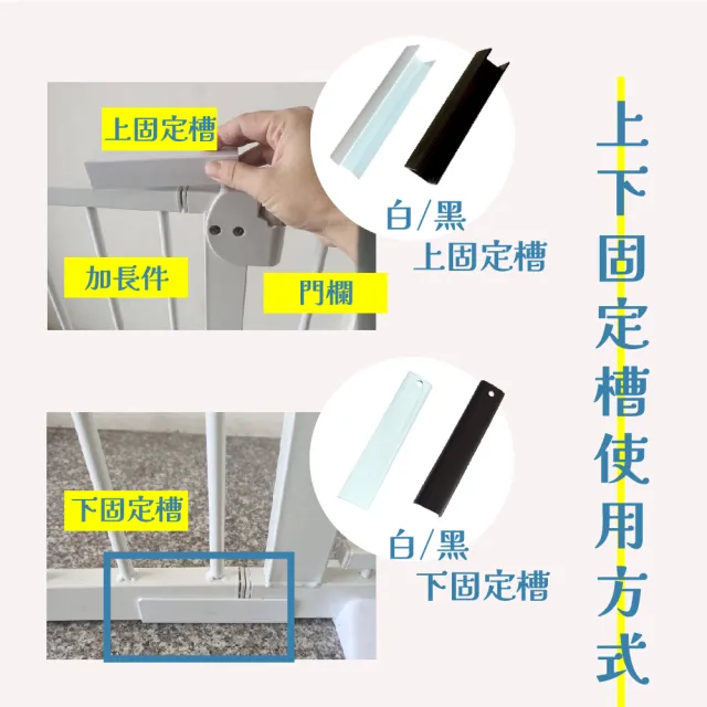 【KIDS PARK】高76延長件20cm安全門欄配件(KIDS PARK門欄專用/加寬延長片/加長配件/寵物柵欄/送上下固定槽)