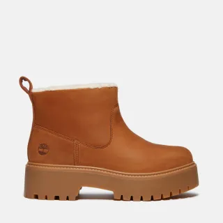 【Timberland】女款鐵鏽色Stone Street絨毛內裡厚底靴(A283GEM7)