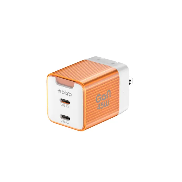 BG45CC GaN 45W氮化鎵PD雙孔快速電源供應器(45W大功率)
