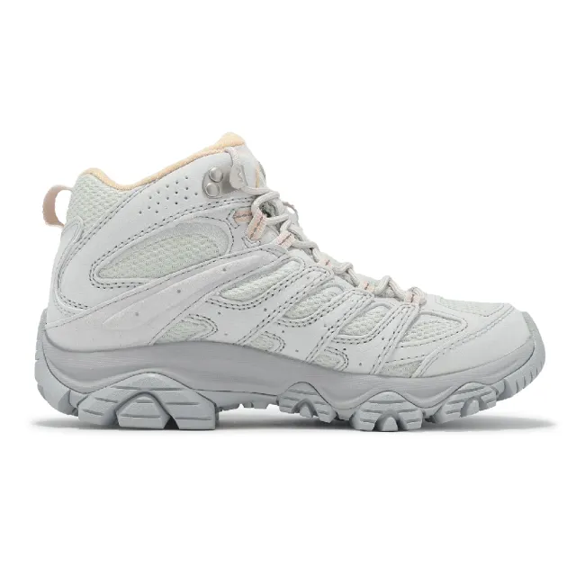 【MERRELL】登山鞋 Moab 3 Mid WP 女鞋 防水鞋面 灰 中筒 越野 郊山 戶外鞋(ML038792)