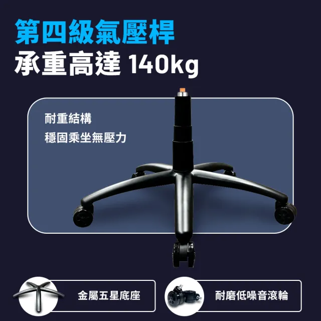 【PC Park】PG-303 人體工學電競椅 本島免費宅配不組裝 靛耀黑(電腦椅 可承重140公斤)