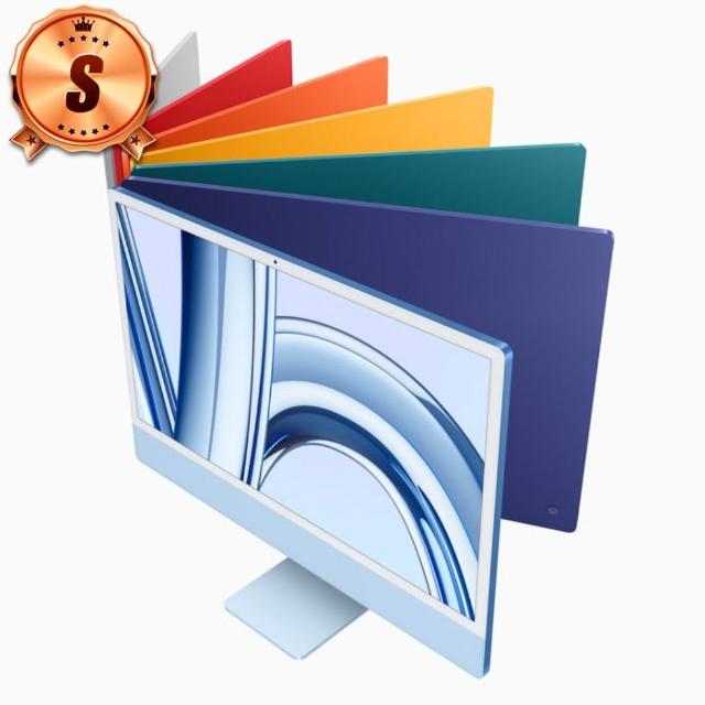 【Apple】S級福利品 iMac 4.5K 24吋 M3晶片 8核心CPU 10核心GPU 8G記憶體 512G SSD(台版官方整新機)