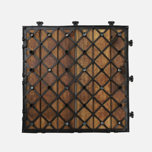 【特力屋】 拼接踏板 6條相思木 9入 30x30cm