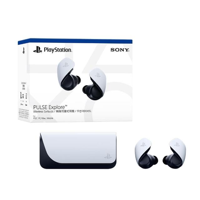 【SONY 索尼】PS5 PULSE Explore 無線耳塞式耳機(經典白/內付保護盒)
