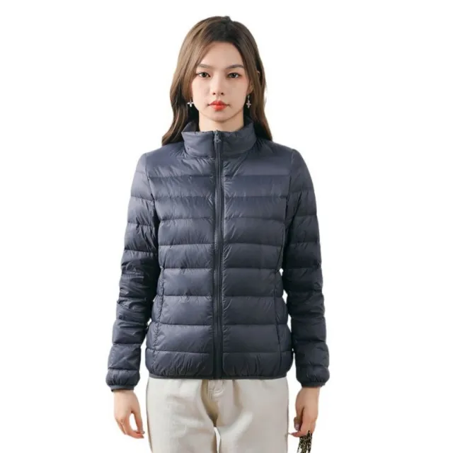 【巴黎精品】現貨+預購 真羽絨90%鴨絨輕羽絨外套羽絨衣夾克(保暖簡約百搭輕薄短款女外套11色a1hd15)