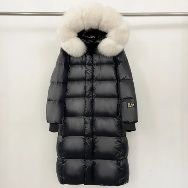 【巴黎精品】頂級狐狸毛領真羽絨外套鵝絨外套羽絨衣秋冬大碼休閒女裝(連帽修身女外套7色n1ld83)