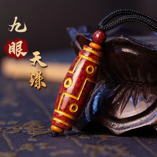 【Penny 珮妮】原礦晶體硃砂 天珠 吊墜項鍊2色可選(母親節 父親節 生日禮物 情人節 交換禮物 新年 尾牙)
