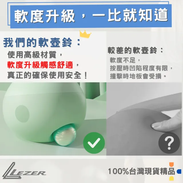 【LEZER】6公斤 軟式壺鈴(安全軟殼 保護地板 環保材質)
