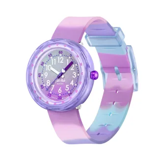 【Flik Flak】FUZE IN PURPLE 兒童手錶 兒童禮物/安全防水/瑞士製造 FCSP131(36.7mm)