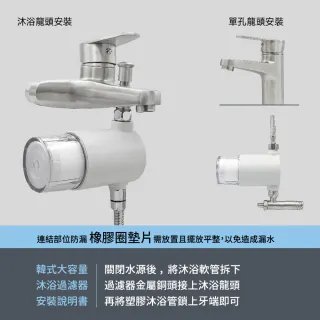 【CHINDAO 清島牌】韓式潔淨款沐浴過濾器(1+11整年份組合共12濾芯)