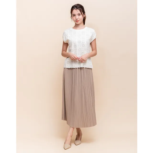 【perng yuh 芃諭名品】精緻質感 啞光緞面 壓褶 長裙(2025 AW Collection|4C秋冬新品上市)