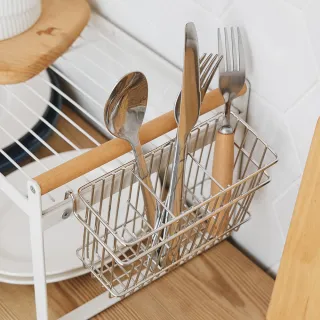 【完美主義】台灣製 304不銹鋼刀叉籃 小號(瀝水架 不鏽鋼筷架 收納籃)