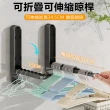 【Nil】壁掛式隱形掛衣架子 可折疊/伸縮延長晾衣架 免打孔收納架晾曬桿 太空鋁晾曬架 1入(掛衣桿 晾衣桿)
