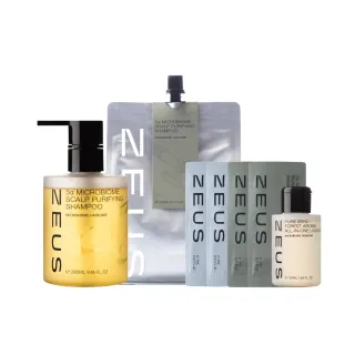 【Zeus】男士5α控油益菌平衡頭皮淨化洗髮液 280ml+700ml 補充包(控油抗屑洗髮精／零矽靈／零香精)