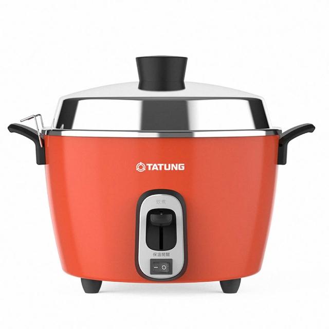 【TATUNG 大同】6人份經典紅異電壓220V不鏽鋼內鍋電鍋(僅國外適用)(TAC-06R-MV2LR)