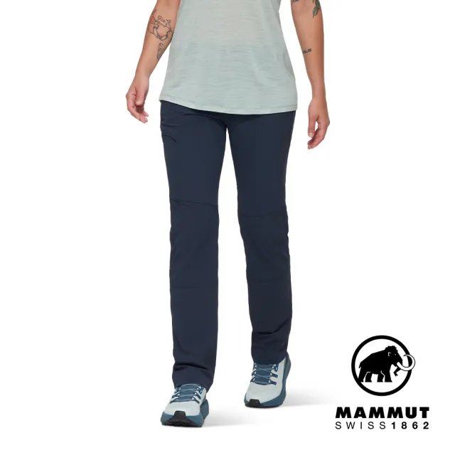 【Mammut 長毛象】Runbold IV Pants W 防曬彈性健行長褲 海洋藍 女款 #1022-02590