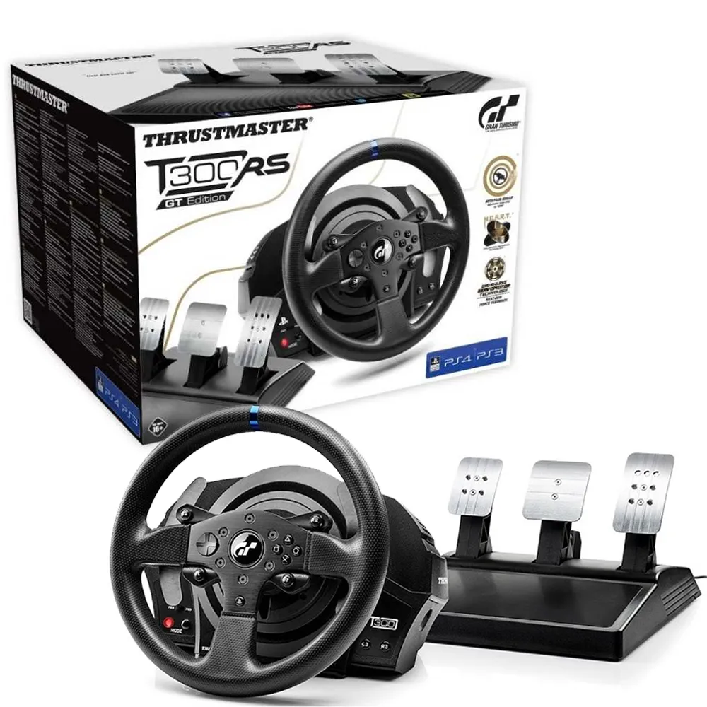Thrustmaster】圖馬斯特T300RS GT版本力回饋方向盤(支援PS/PC) - momo