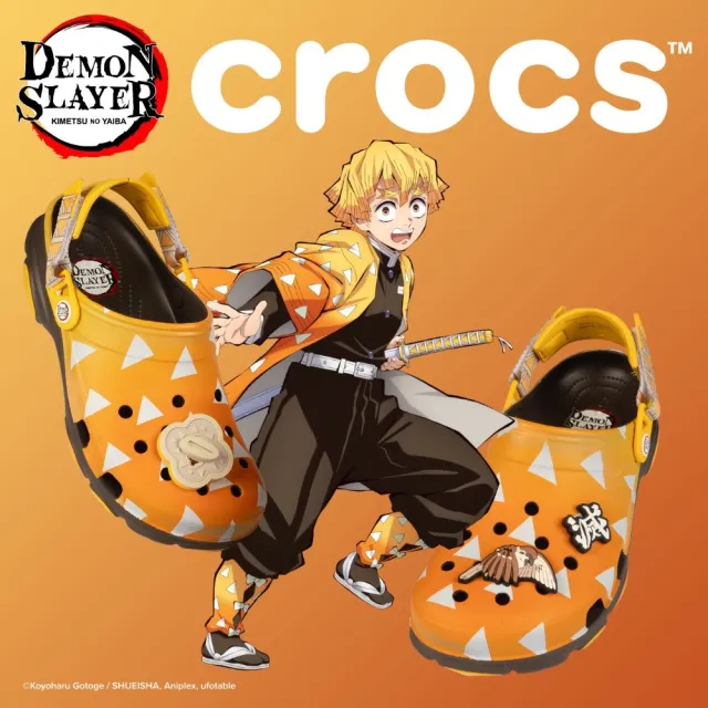 【Crocs官方直營】中性鞋 鬼滅之刃-善逸 All-Terrain 特林 聯名洞洞鞋(209318-206)